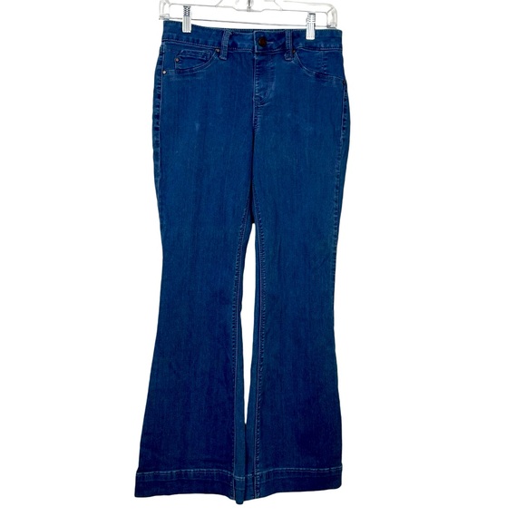 Laurie Felt Los Angeles Silky Flare Small Petite Medium Wash Jeans - Picture 1 of 11